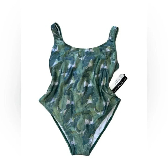 POPRAGEOUS Banana Leaf Swimsuit XL - Picture 5 of 8